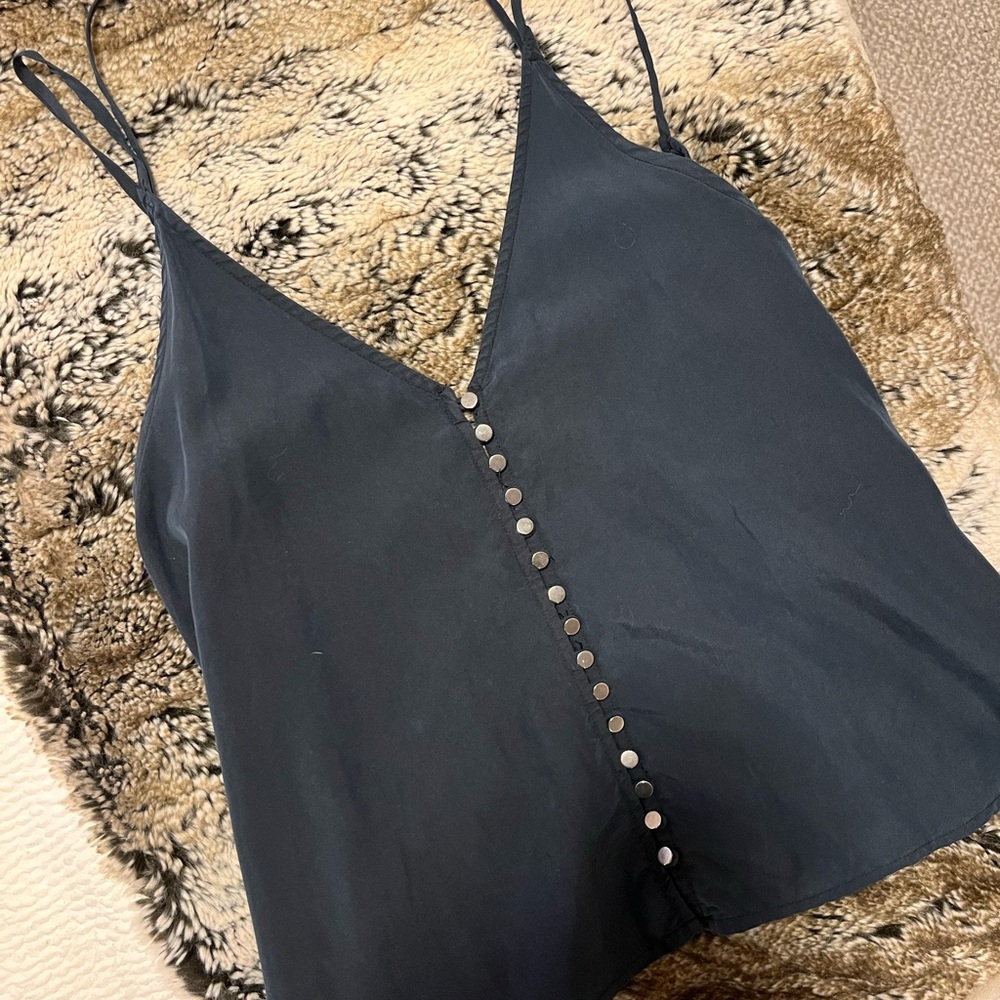 Free People Black Sleeveless Crop Camisole